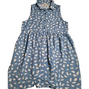 Umgee Blue/White Sleeveless Dress Women's Medium